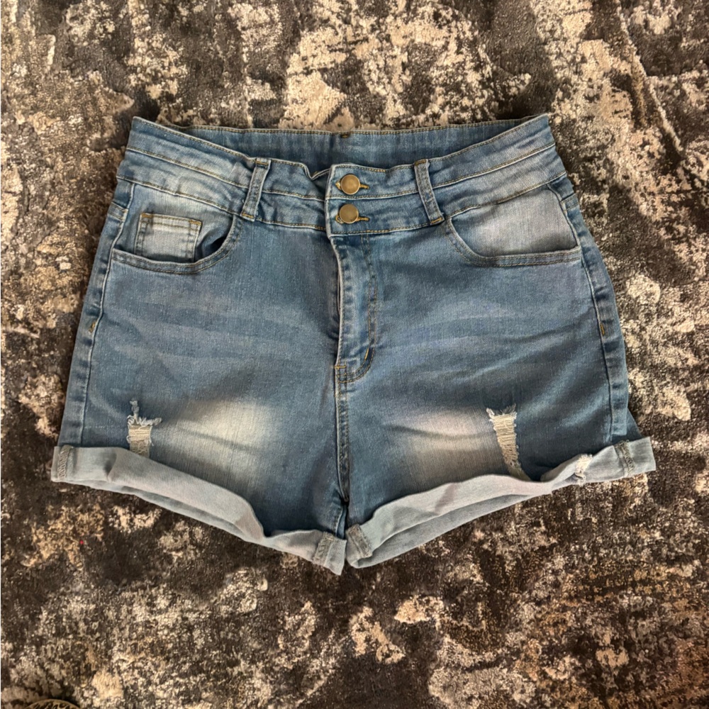 Source Unknown Light Blue Jean Shorts